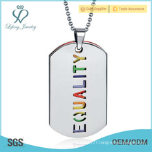 Couples pendant jewelry for lesbians,silver stainless steel lgbt jewellery